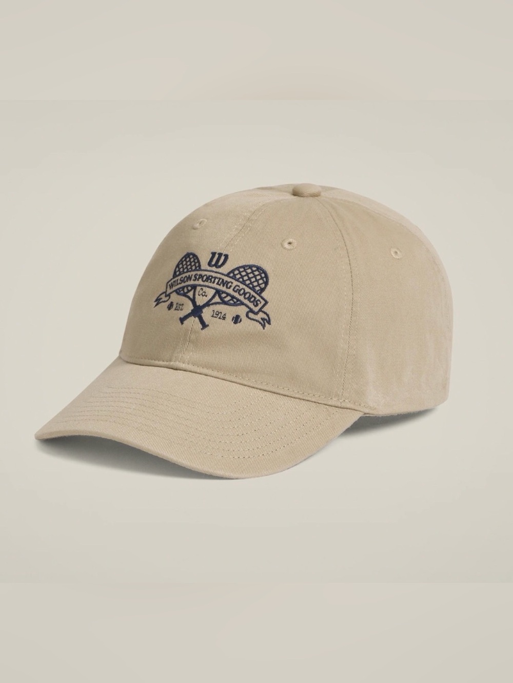 $44 Wilson Classic Cotton Cap Tennis Sporting Goods Baseball Hat